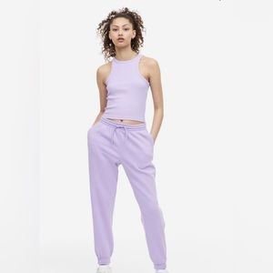 H&M purple sweatpants!